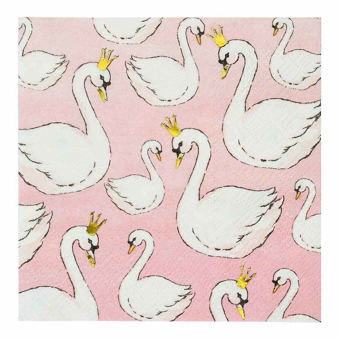 SERVIETTE COCKTAIL CYGNE 25X25CM (x16)