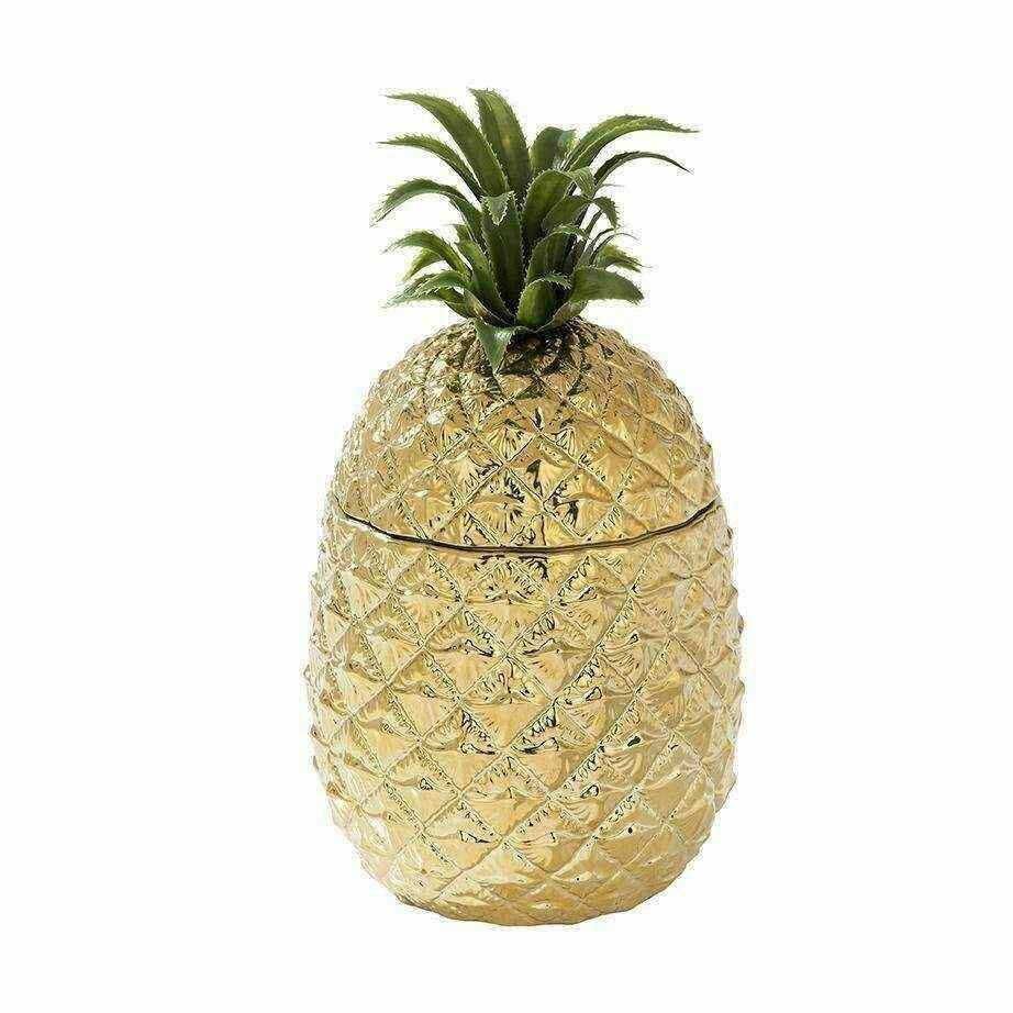 SEAU A GLAÇONS ANANAS DORE 30CM