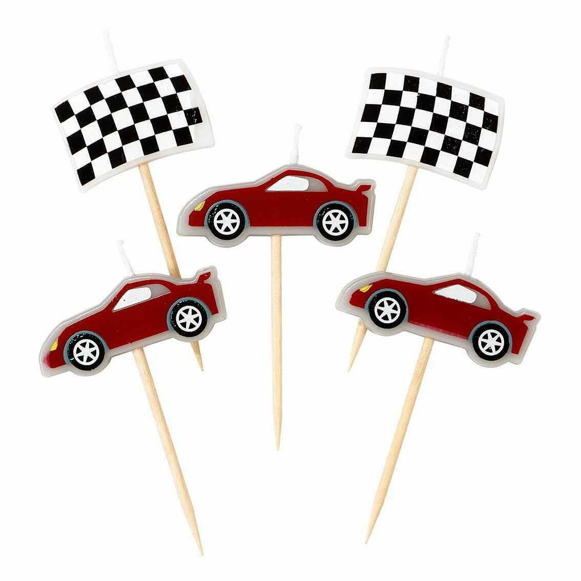 BOUGIE VOITURE DE COURSE SUR PIC (x5)