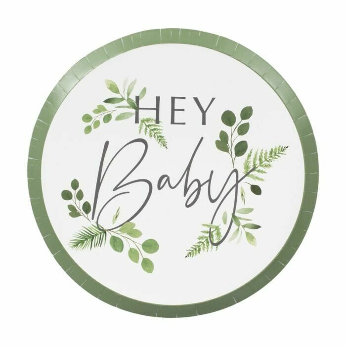 ASSIETTE HEY BABY BOTANIQUE 24CM (x8)