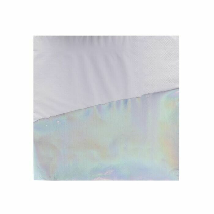 SERVIETTE IRISEE DEUX TONS 33CM (x16)