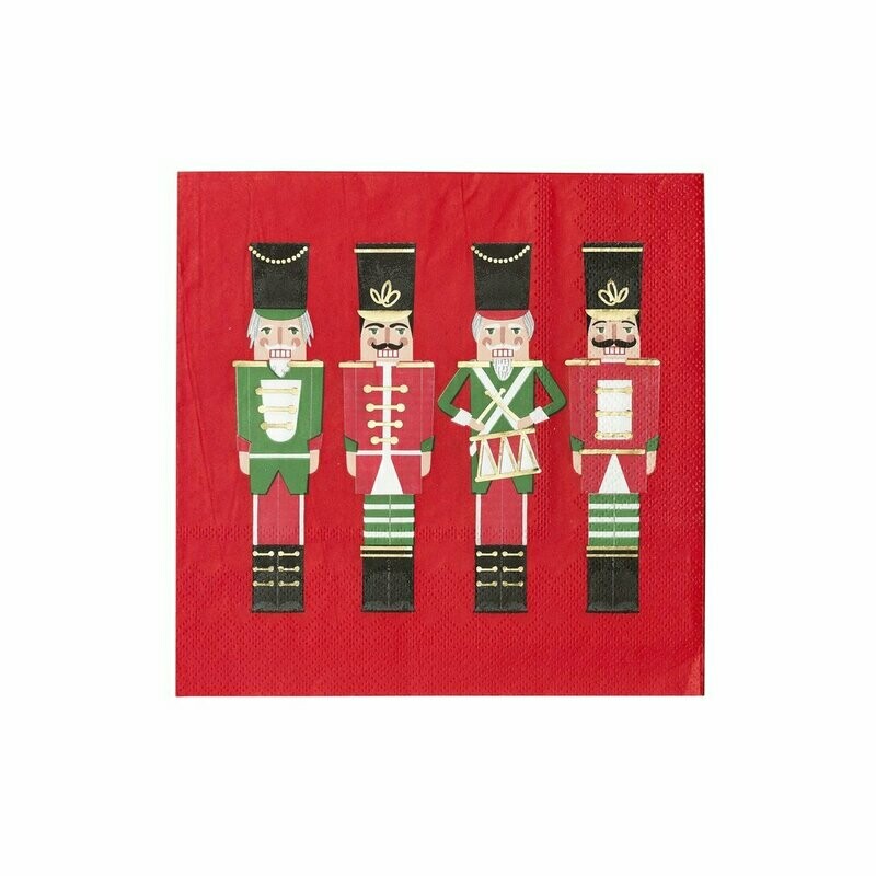 SERVIETTE CASSE NOISETTE 33CM (x16)