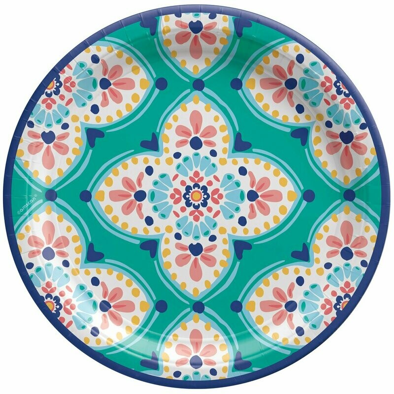 ASSIETTE RONDE BOHO 26.7CM (x8)