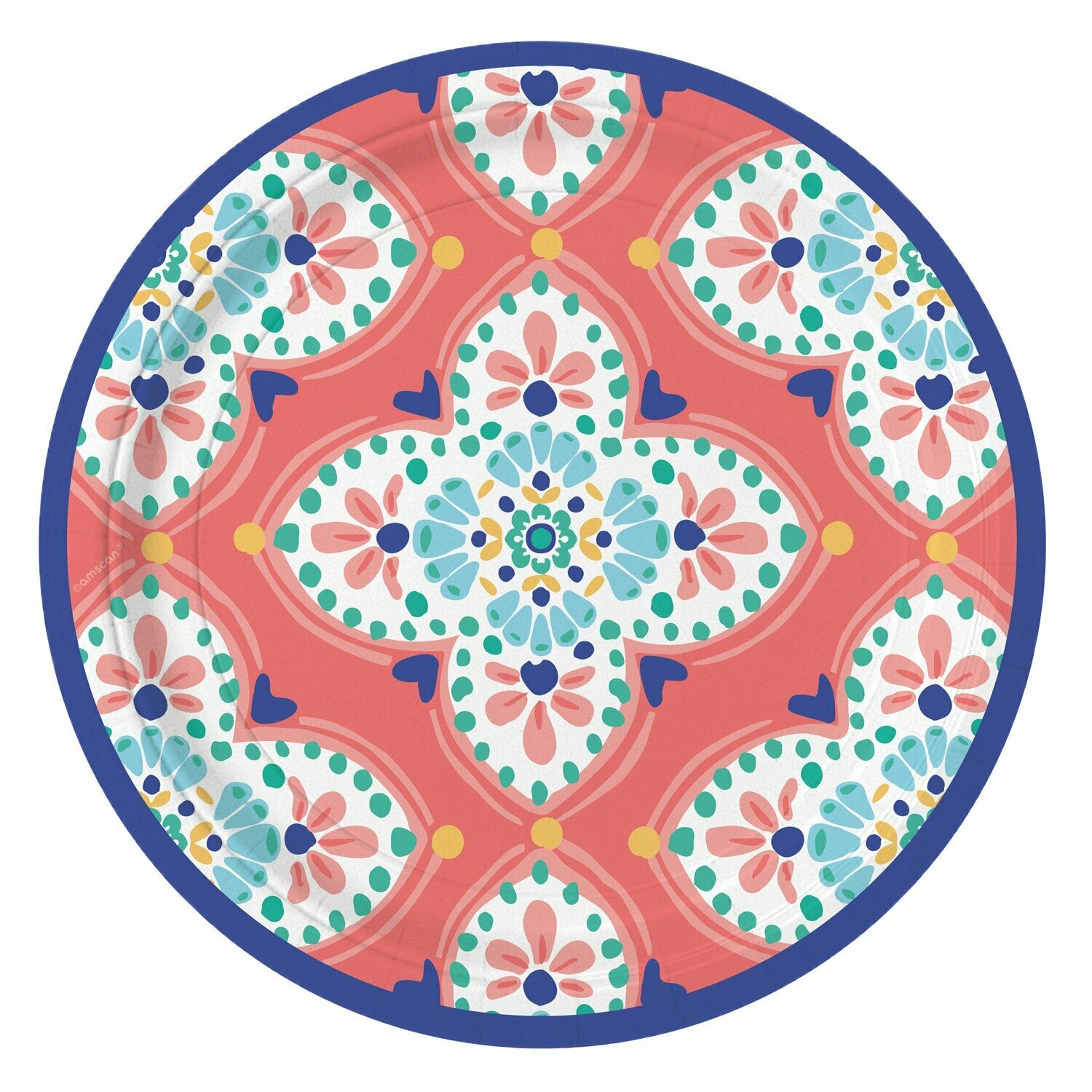 ASSIETTE RONDE BOHO 17.7CM (x8)