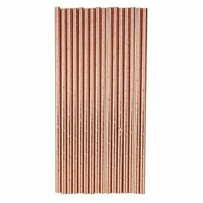 PAILLE CARTON ROSE GOLD MÉTALLISÉ 19.5CM (x20)