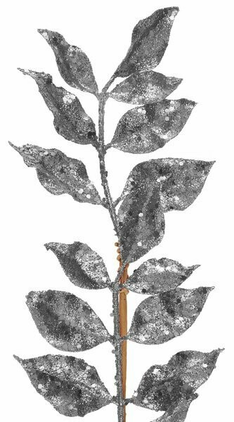 BRANCHE PAILLETTES ARGENT 80CM