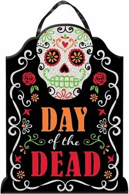 PANNEAU HALLOWEEN DAY OF THE DEAD 40x30cm