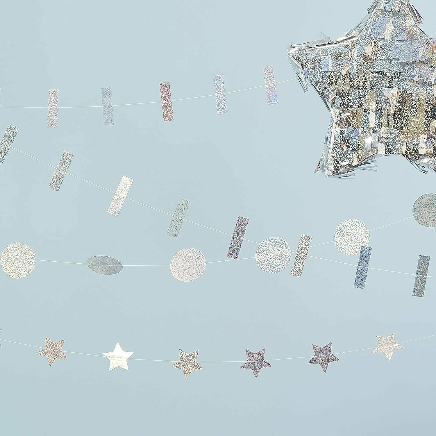 GUIRLANDE PAILLETTES ARGENT 6M