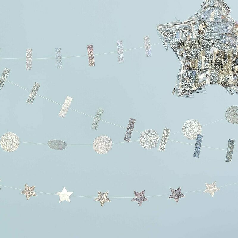 GUIRLANDE PAILLETTES ARGENT 6M