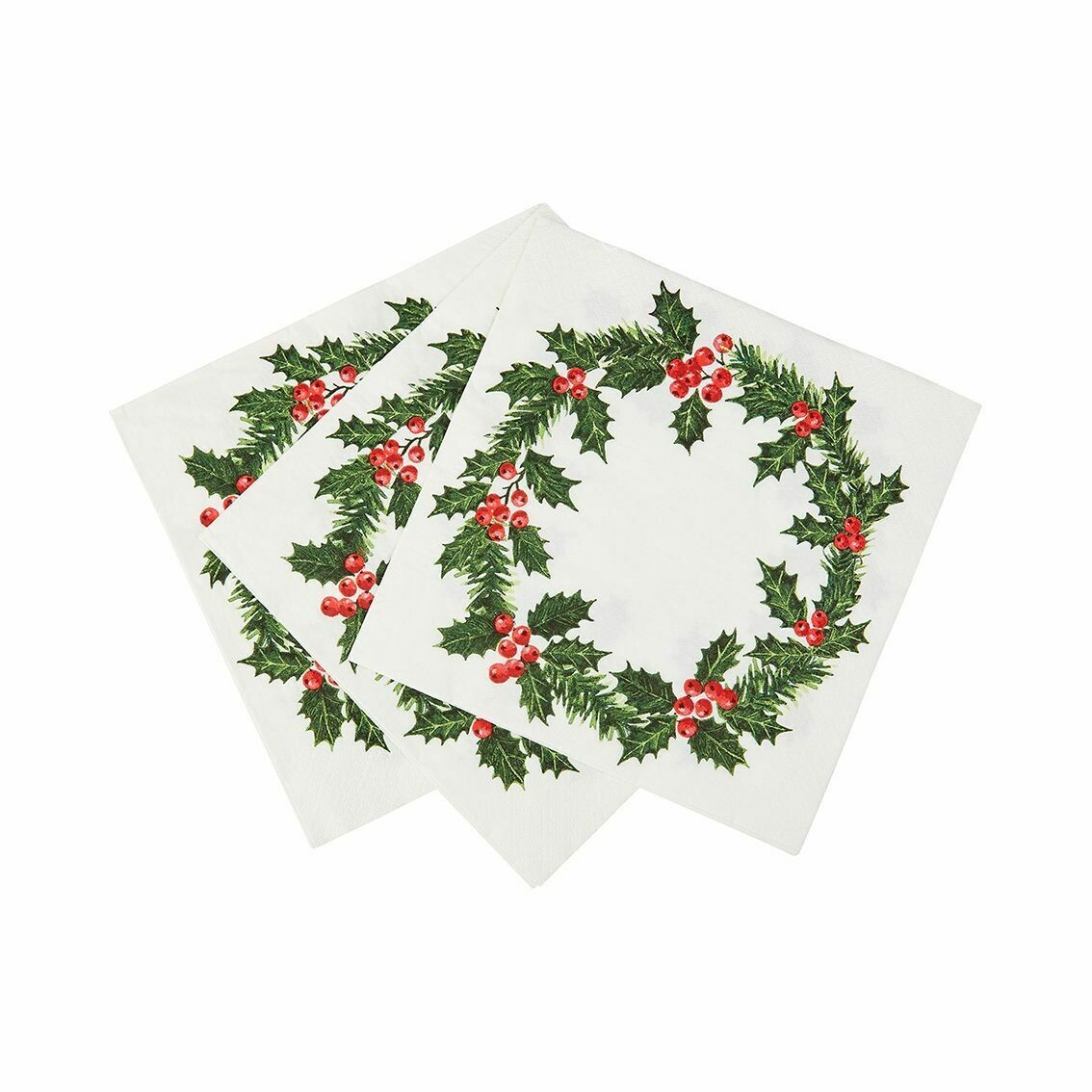 SERVIETTE BLANCHE COURONNE HOUX 40x40CM (x20)