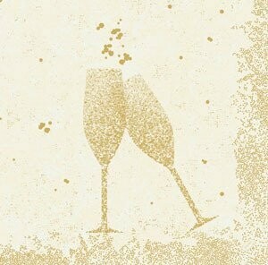 SERVIETTE QUALITE LUXE CELEBRATE CREME 40x40CM (x60)
