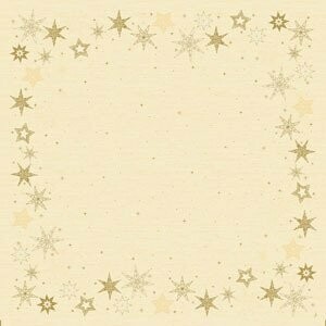 SURNAPPE QUALITE LUXE CREME ETOILE OR 84x84CM