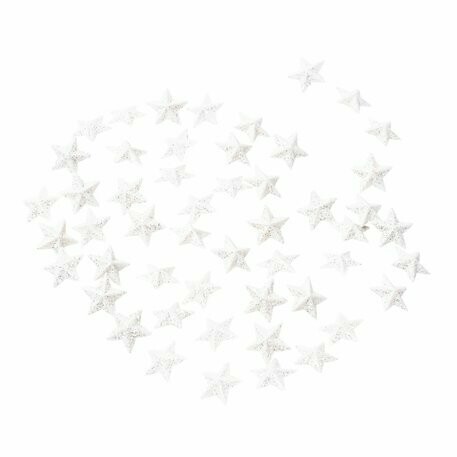 ETOILES DECO PAILLETTES BLANCHES 2CM (x50)