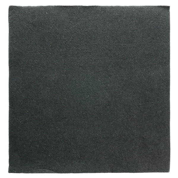 SERVIETTE DOUBLE POINT NOIR PAILLETES 40x40CM (x50)