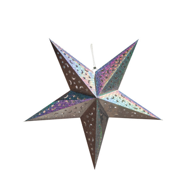 ETOILE A SUSPENDRE ARGENT 60CM