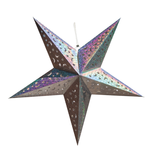 ETOILE A SUSPENDRE ARGENT 90CM