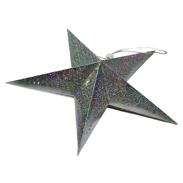 ETOILE A SUSPENDRE ARGENT 45CM