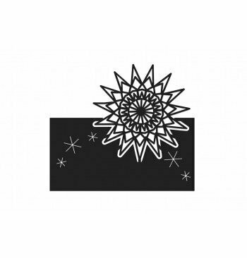 MARQUE PLACE KRAFT ETOILE NOIRE 8CM (x6)