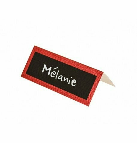 MARQUE PLACE BRILLANT ROUGE 8x3CM