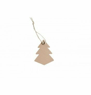 ETIQUETTES SAPIN 5x4CM AVEC LIEN (x12)