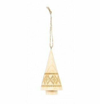 SAPIN DE NOEL BOIS A SUSPENDRE 11x4.5CM