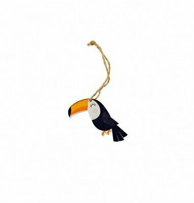 SUSPENSION TOUCAN BOIS 6CM