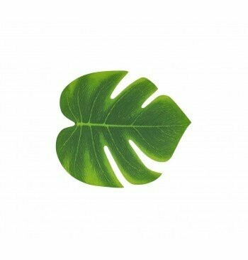 FEUILLE TROPICALE 21x18CM (x4)