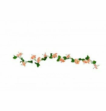 GUIRLANDE FLEURS TROPICALES ORANGE 2.20M