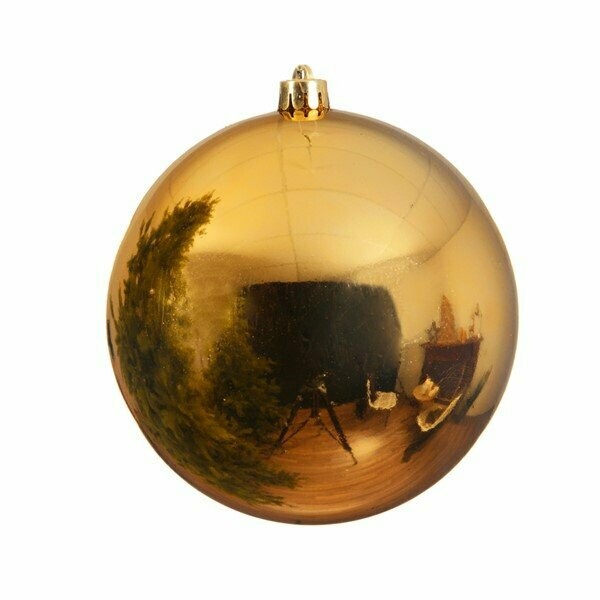BOULE PLASTIQUE OR 20CM PERSONNALISABLE