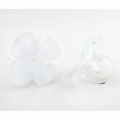 PINCE A NAPPE FLEUR BLANCHE (x4)