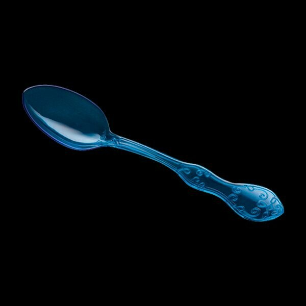CUILLERE A SOUPE SCULPTEE PLASTIQUE BLEU (x10)