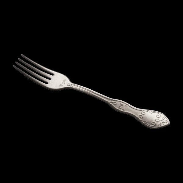 FOURCHETTE SCULPTEE PLASTIQUE ARGENT (x10)