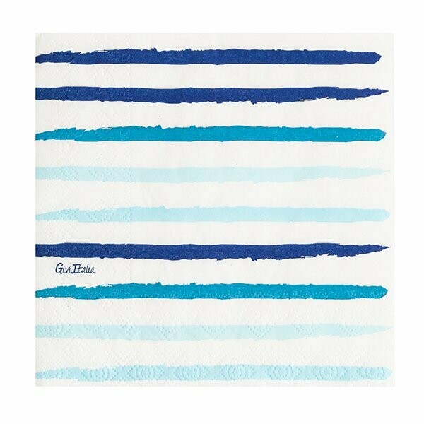 SERVIETTE NUANCE DE BLEU 33CM (x16)
