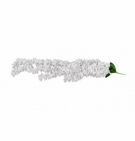 GRAPPE DE 5 BRANCHES ORCHIDEES BLANCHES 110CM
