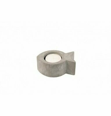 BOUGEOIR  CIMENT POISSON 9,2x5,8x4CM