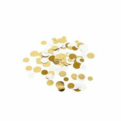 CONFETTIS IVOIRE, PAILLETTES OR, METAL OR 14G 1.5/2/2.5CM