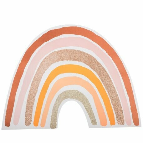 SET DE TABLE ARC EN CIEL PAILLETTES CUIVRE ET OR 40X30CM (x4)
