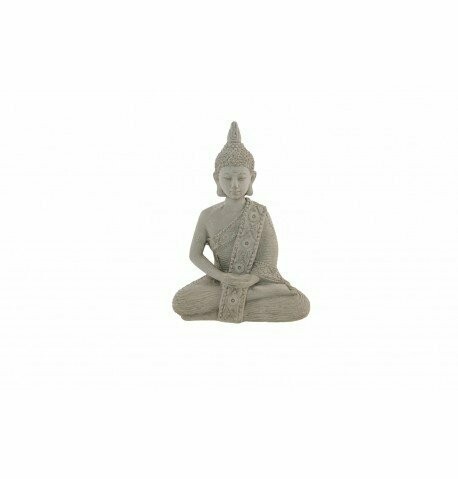 STATUETTE BOUDDHA FACON CIMENT 10.5x5.5x15CM
