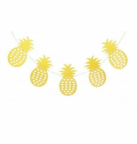 GUIRLANDE 10 ANANAS OR PAILLETES 3M
