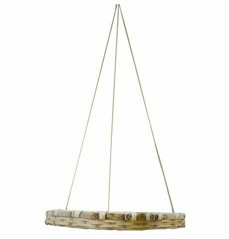 PLATEAU BOIS ROND A SUSPENDRE 54CMx5CM