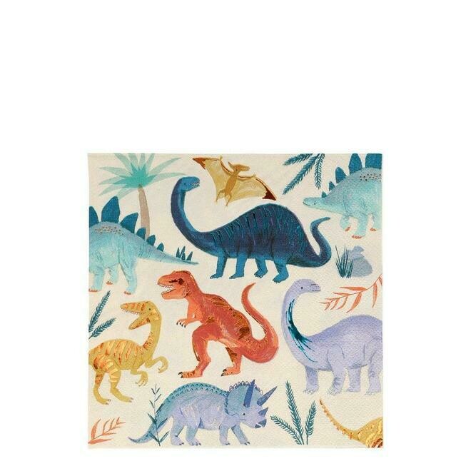 SERVIETTE ROYAUME DES DINOSAURES 33CM (x16)