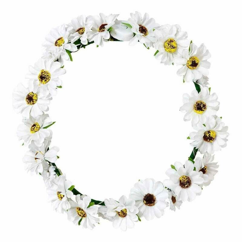 COURONNE DE FLEURS LUMINEUSE