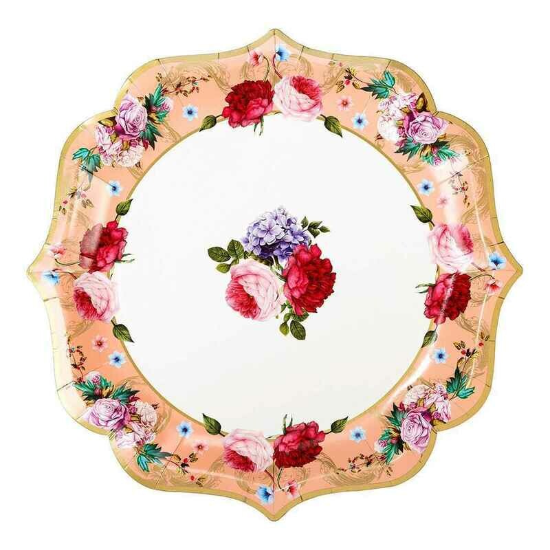 ASSIETTE DE PRESENTATION FLEURS 31CM (x4)