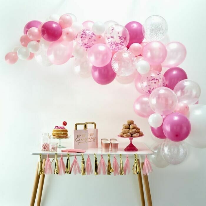 ARCHE 70 BALLONS ROSE