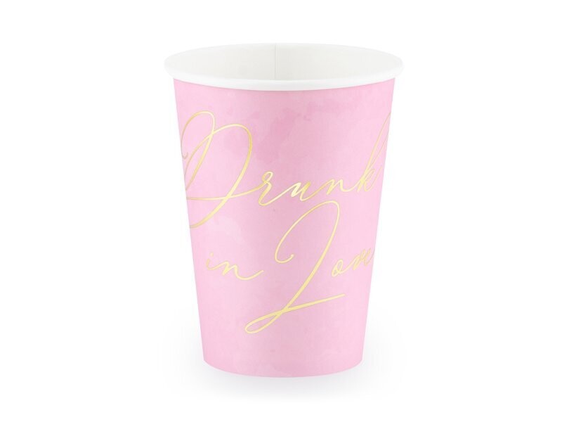 GOBELET ROSE "DRUNK IN LOVE" OR XL 360ML (x6)