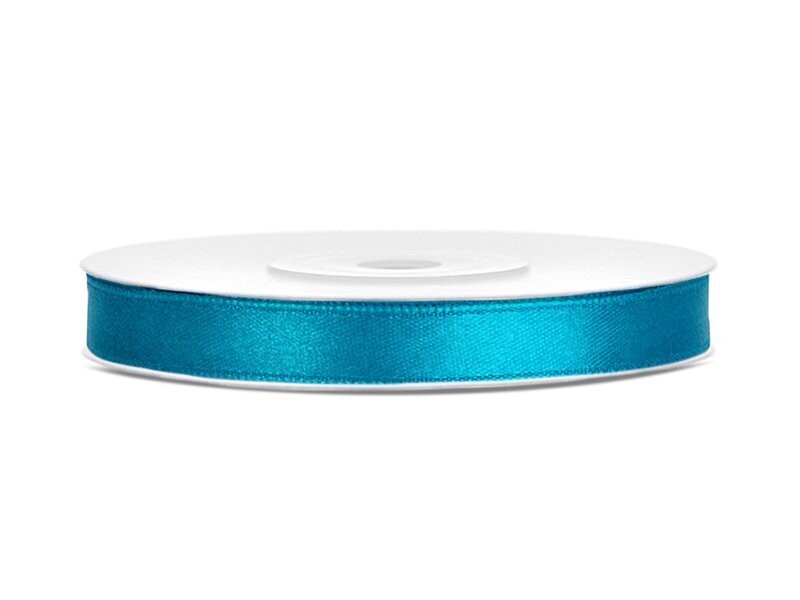 RUBAN SATIN TURQUOISE 6MMx25M