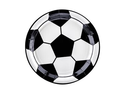 ASSIETTE RONDE FOOTBALL 18CM (x6)