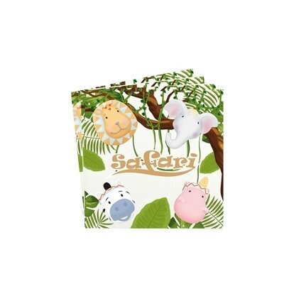 SERVIETTE SAFARI ANIMAUX 16.5CM (x20)