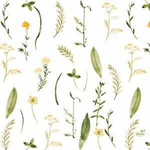 SERVIETTE OUATE BIO FEUILLES 33CM (x20)