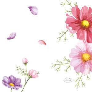 SERVIETTE COCKTAIL OUATE BIO BLOOMS 24CM (x20)
